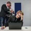 Frustrated business team analyzing ineffective social media results